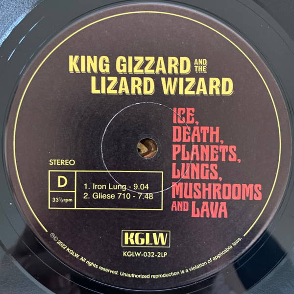 King Gizzard And The Lizard Wizard – Ice, Death, Planets, Lungs, Mushrooms And Lava (2LP)